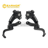 EARMOR M16C Headset Rail Mount Bracket ARC Rail Adapter for M31 / M32 / M31H / M32H Headset